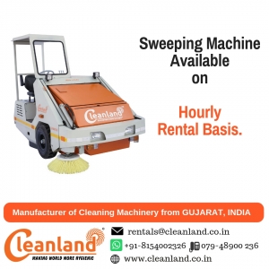 Hire Sweeping Machine on Rental Basis